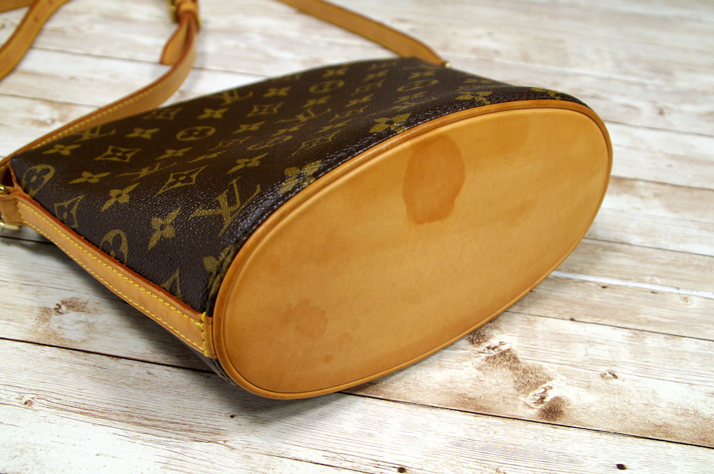ルイヴィトン(louis vuitton) ショルダーバッグ ドルーオのヌメ革シミのカラーリング - 大切なバッグ財布の修理専門宅配 アフェット